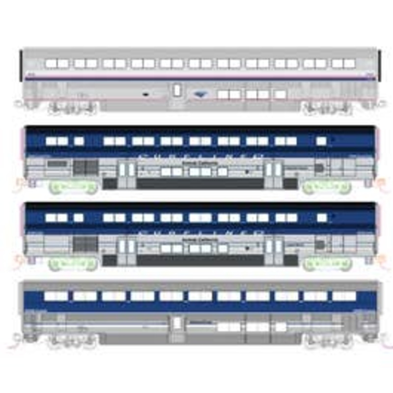 Kato 106-9002 N Amtrak Pacific Surfliner 4 Car Add-on Set