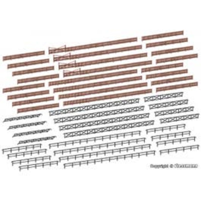 Kibri 37480  N Fence for industrial and railway kit