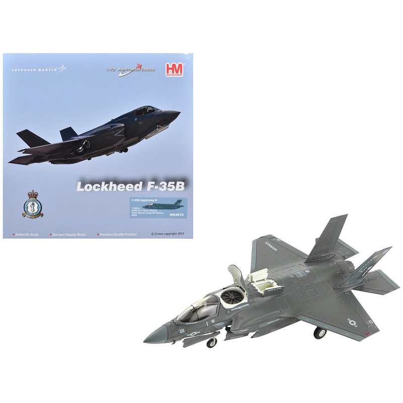 Lockheed F-35B Lightning II Aircraft “VMFA-214 Black Sheep Marine Corps Air Station Yuma” (2023) United States Marine Corps “Air Power Series” 1/72 Diecast Model by Hobby Master