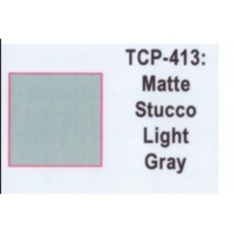 Tru Color TCP-413 Matte Light Grey Stucco, Paint 1 ounce