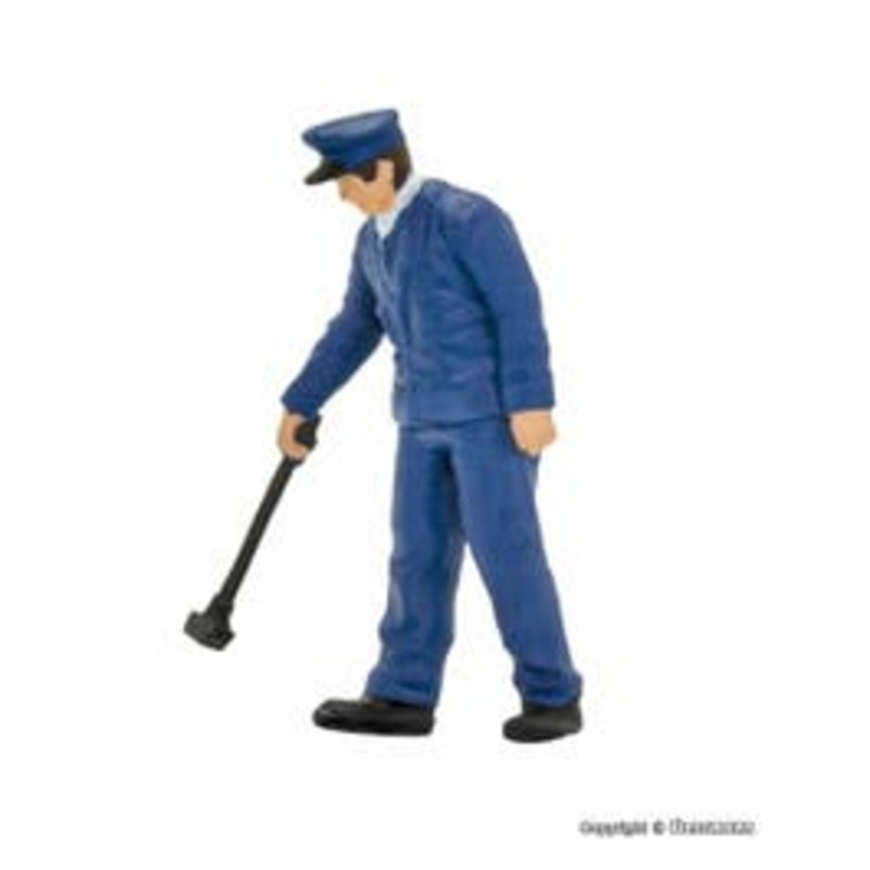 Viessmann 1557  HO Wagon inspector, moving ANIMATED