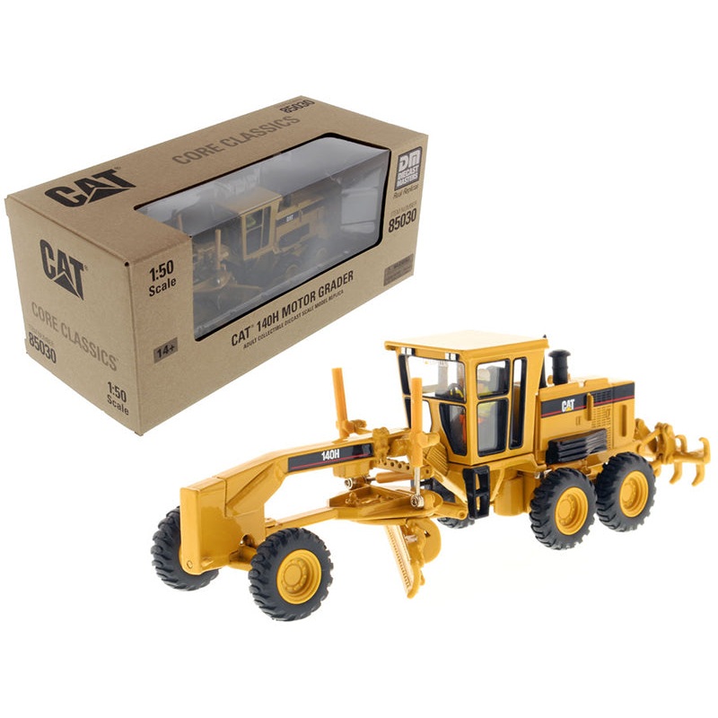 Cat Caterpillar 140H Motor Grader with Operator “Core Classics Series” 1/50 Diecast Model by Diecast Masters