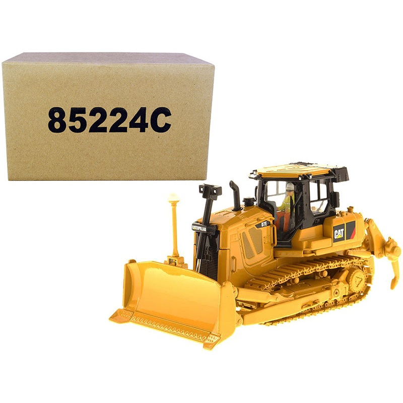 CAT Caterpillar D7E Track Type Tractor with Electric Drive with Operator “Core Classics Series” 1/50 Diecast Model by Diecast Masters