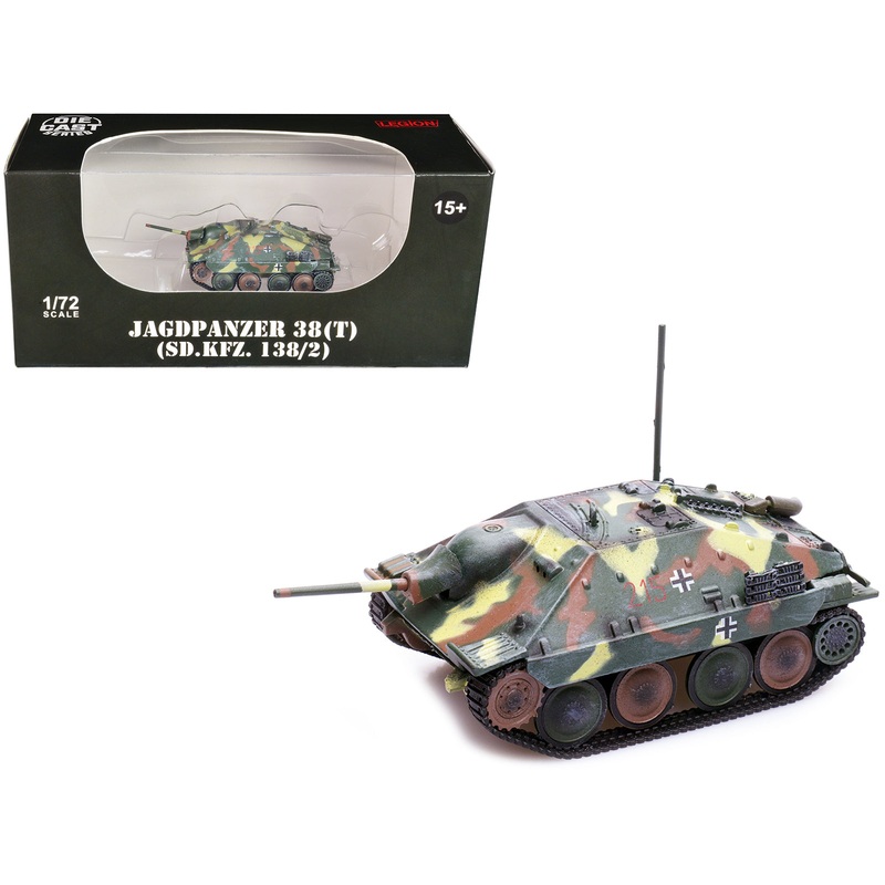Jagdpanzer 38(T) SD.Kfz. 138/2 Hetzer Tank Destroyer Camouflage “German Army World War II” 1/72 Diecast Model by Legion