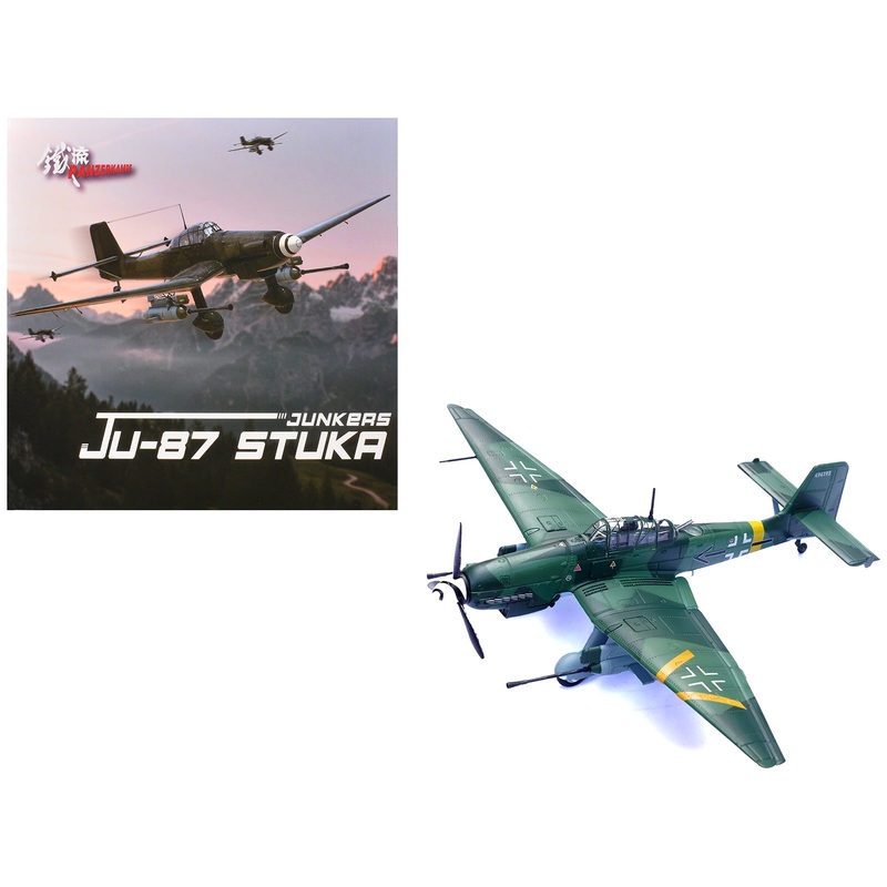 Junkers Ju 87G2 Stuka Bomber Aircraft “10.(Pz)/SG 2 Immelmann Oberst Hans-Ulrich Rudel Slovakia” (1944) German Luftwaffe “Wing” Series 1/72 Diecast Model by Panzerkampf