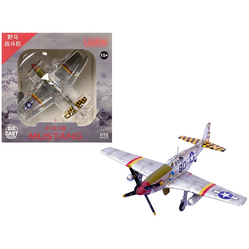 North American P-51B Mustang Aircraft “Sweet Clara II 319th Fighter Squadron 325th Fighter Group” (1944) United States Army Air Forces 1/72 Diecast Model Airplane by Legion