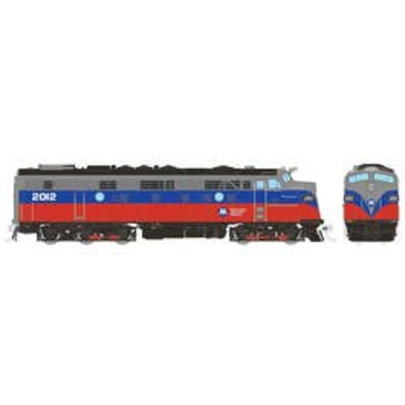 Rapido 14124 HO Rebuilt FL9 (DC/Silent): Metro North – Red & Blue: #2012