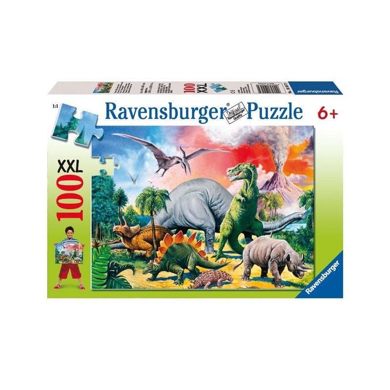 Ravensburger – Among The Dinosaurs (100pcs) XXL Puzzle