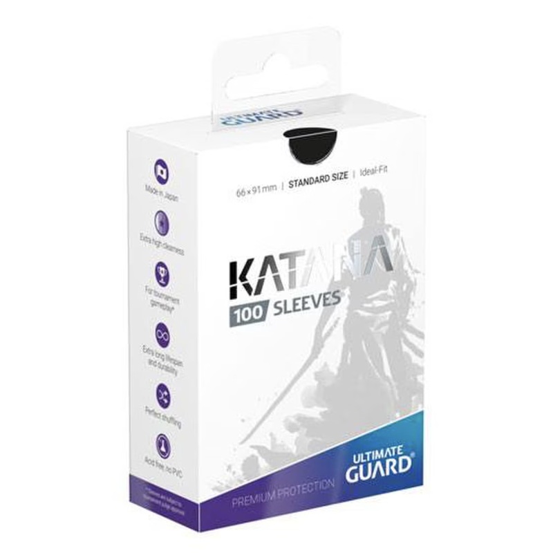 Ultimate Guard – Katana Sleeves: 66 x 91mm Standard Black (100)