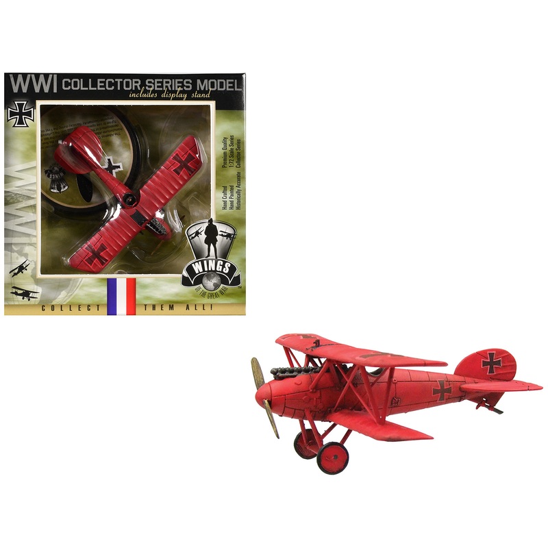 Albatros D.Va Aircraft “Manfred Von Richthofen Jagdstaffel 11” (1917) German Luftwaffe 1/72 Model Airplane by Wings of the Great War