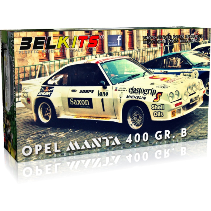 Belkits – 1/24 Opel Manta 400 GR. B -24 Uren van Ieper