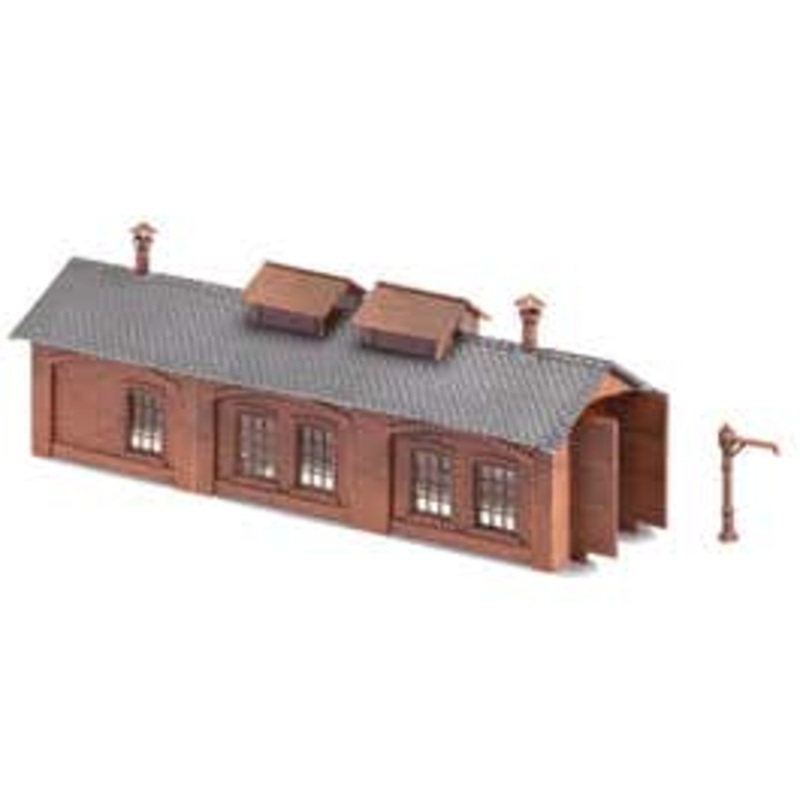 Faller 222141  N Locomotive shed, 1 stall kit