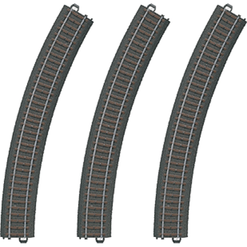 Marklin 20330 HO 20 1/4″ Radius (515mm) 30 Degree Radius Track R3 (3 Pieces)