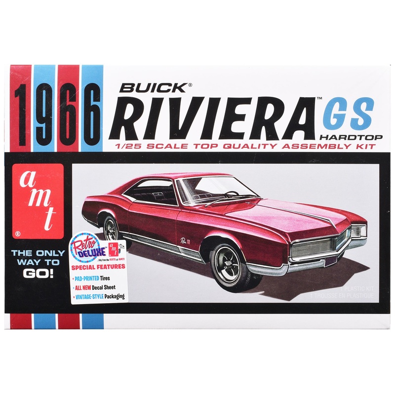 Skill 2 Model Kit 1966 Buick Riviera GS 1/25 Scale Model by AMT