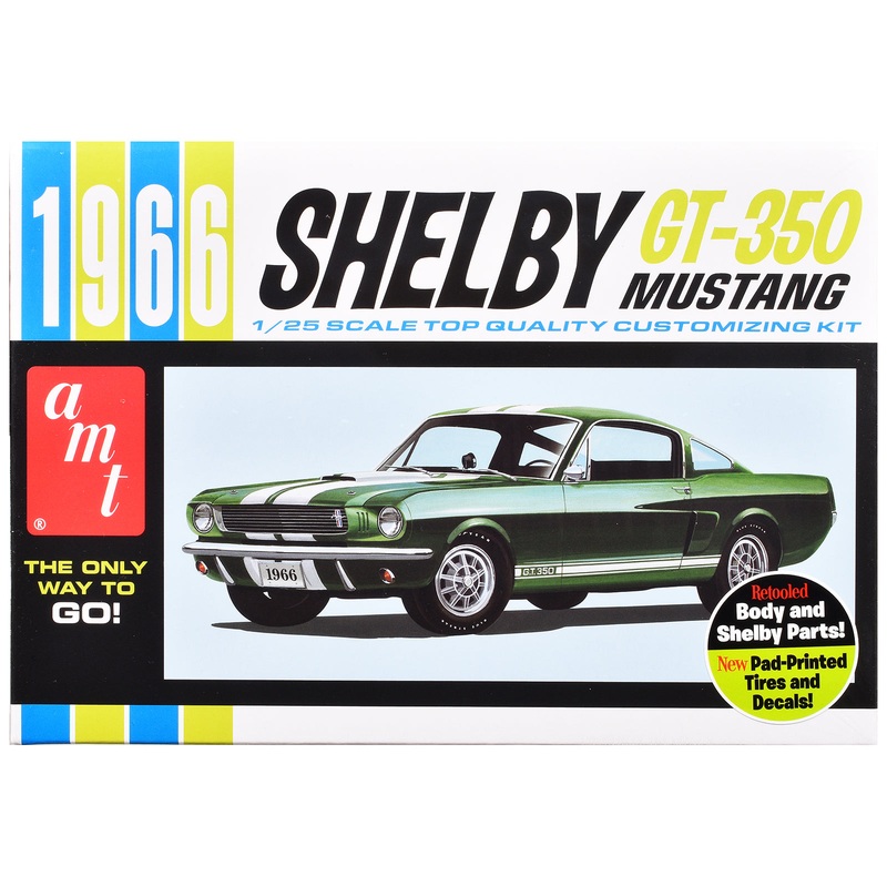 Skill 2 Model Kit 1966 Shelby Mustang GT-350 1/25 Scale Model by AMT