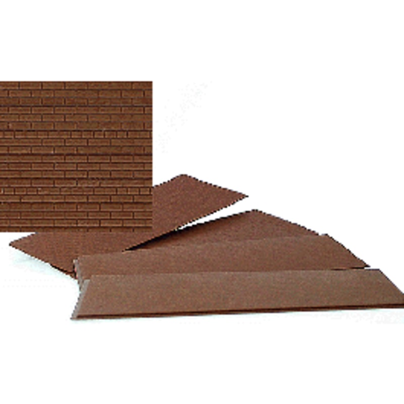 Walthers 933-3522 Brick Sheets, Light Red