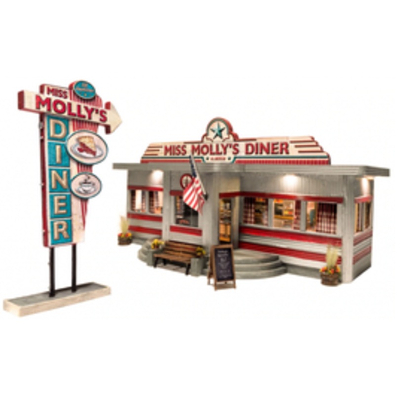 Woodland Scenics BR5870 O Miss Molly's Diner (Built up)