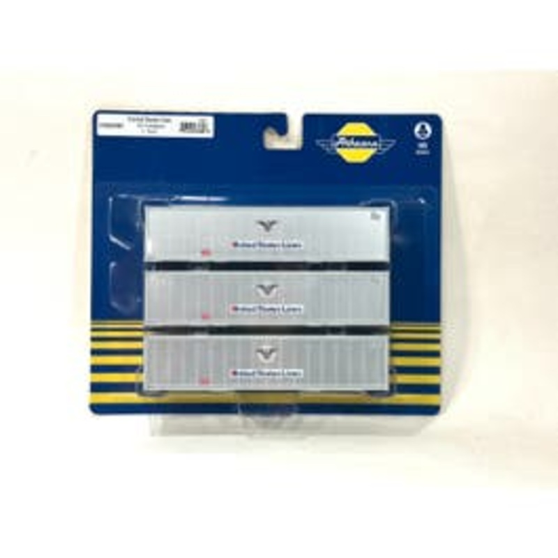 Athearn 63389  HO 40' Smooth Side Container – USLU (3pcs)