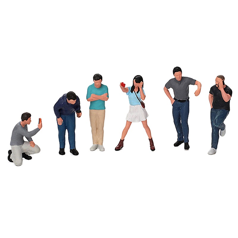 “Car Enthusiasts” 6 Piece Figure Set for 1/64 Scale Models by Mini GT