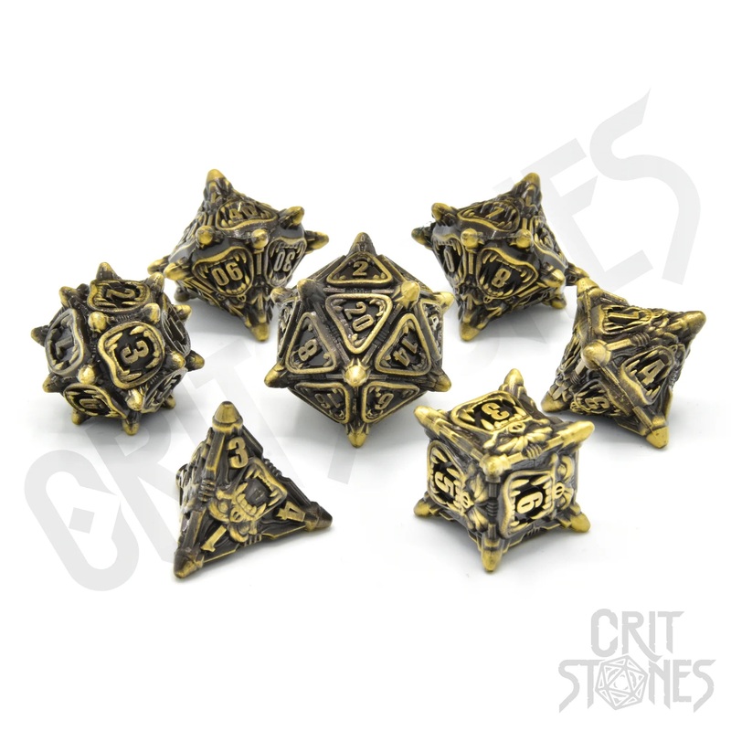 CritStones – Metal RPG Dice Set – Bellow Fiend