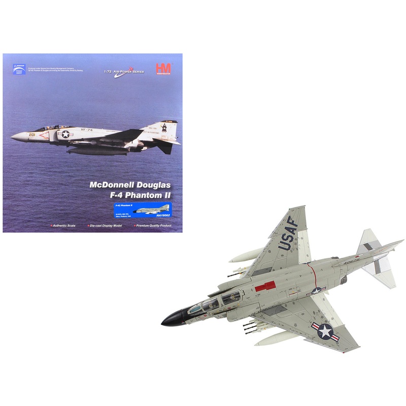 McDonnell Douglas F-4C Phantom II Fighter-Bomber Aircraft “45th TFS Ubon Thailand” (1965) United States Air Force “Air Power Series” 1/72 Diecast Model by Hobby Master