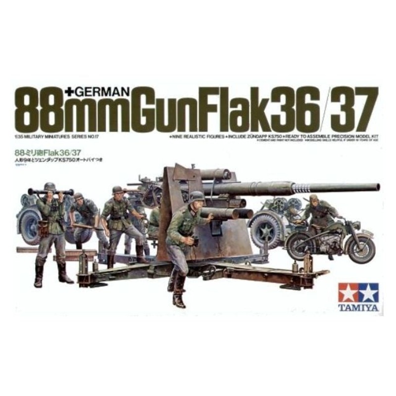 Tamiya – 1/35 German 88mm Gun Flak 36/37