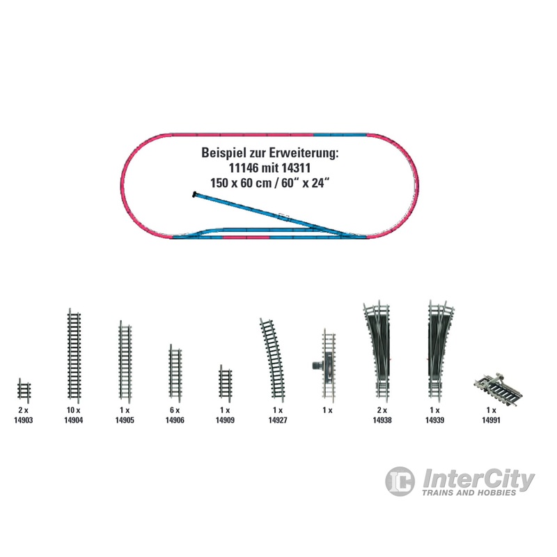 Trix 14311 H1 Track Extension Set