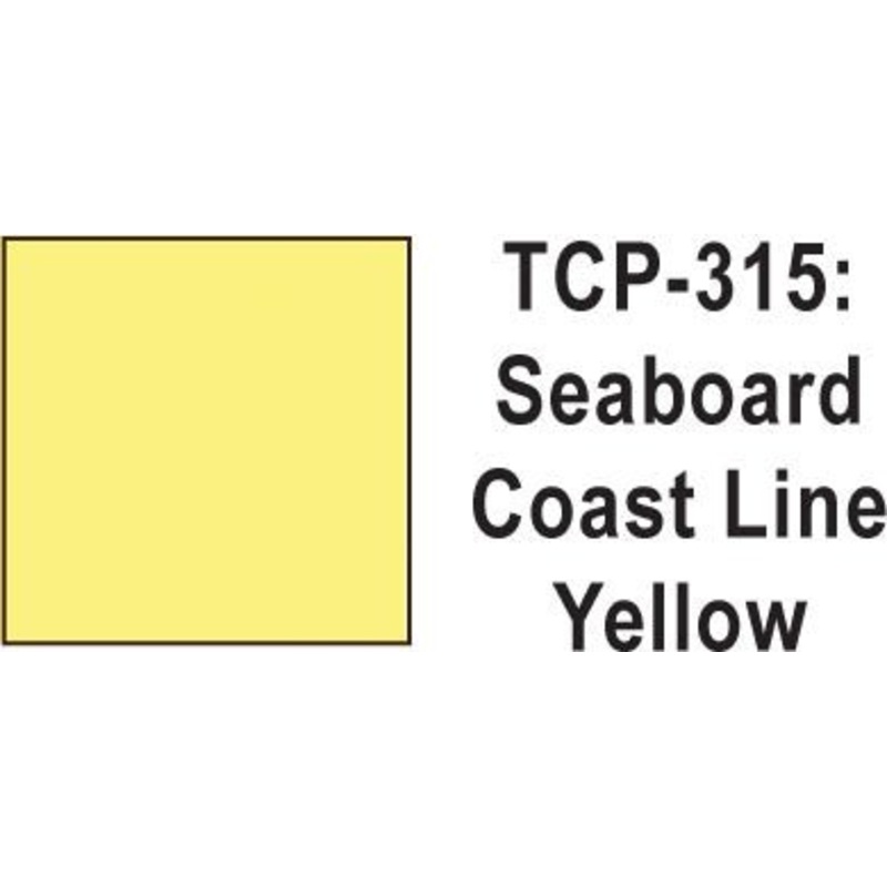 Tru Color TCP-315 Seaboard Coast Line Yellow Paint 1 ounce