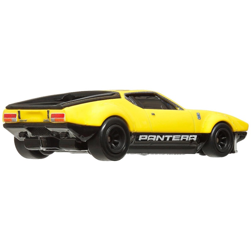 De Tomaso Pantera Gruppo 4 Yellow with Black Stripes “Boulevard” Series Diecast Model Car by Hot Wheels
