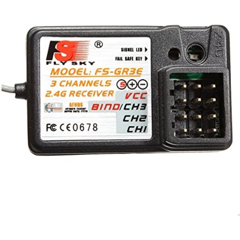 Flysky – 2.4GHz 3 Channel Receiver FS-GR3E (for GT2 & GT3)
