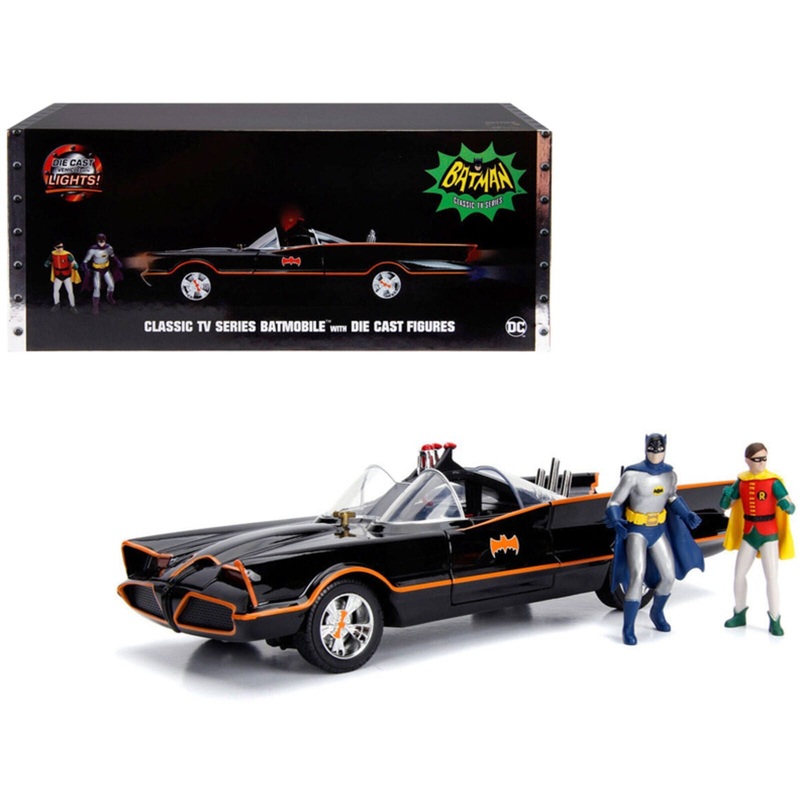 Jada – 1/18 Batman Classic Batmobile w/ Lights (Hollywood Rides)