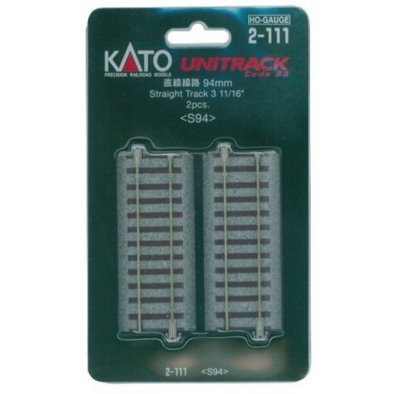 Kato 2-111 HO 94mm 3-11/16″ Straight (2)