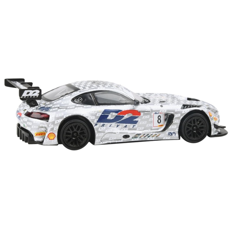 Mercedes-AMG GT3 Evo #8 Mikael Grenier – Ian Loggie – Morgan Tillbrook “D2 Privat with RAM Racing” “Gulf 12 Hours” (2022) 1/64 Diecast Model Car by Paragon Models