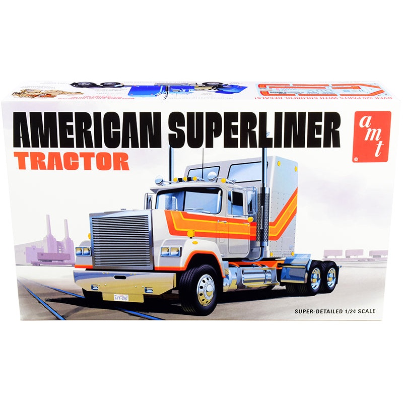 Skill 3 Model Kit American Superliner Semi Tractor 1/24 Scale Model by AMT