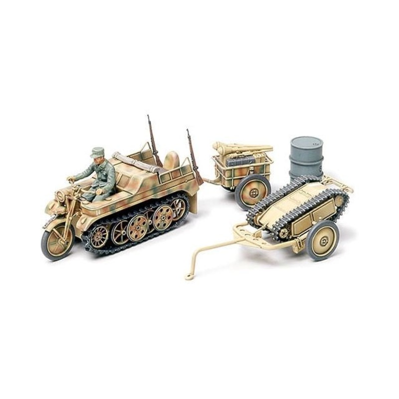Tamiya – 1/48 German Kettenkraftrad w/Cart