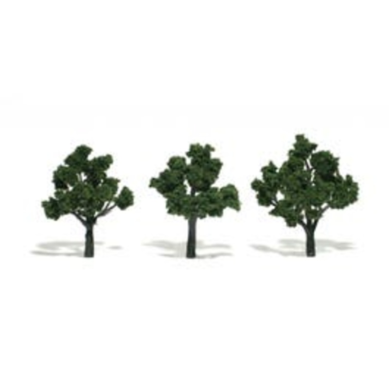 Woodland Scenics TR1507 3 Deciduous Trees (Light Green)