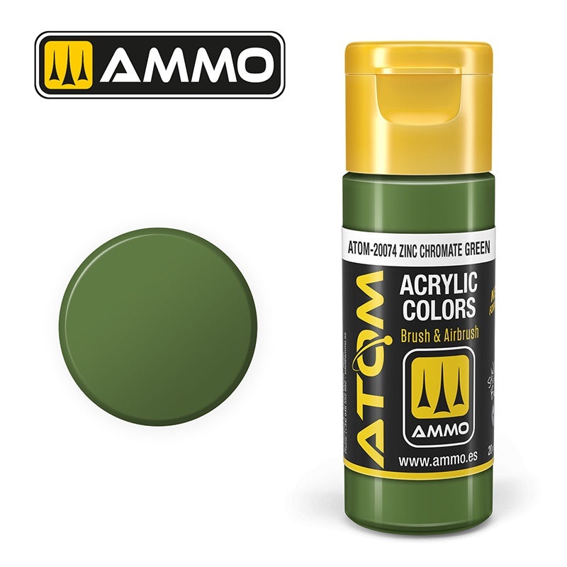 ATOM – 20074  Zinc Chromate Green (20ml)
