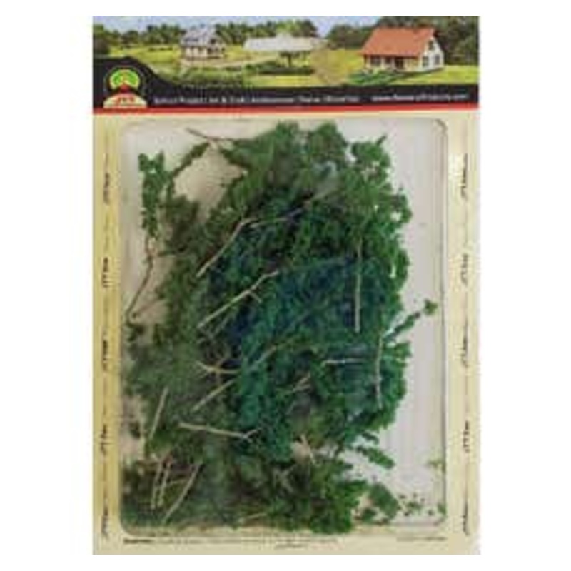 JTT 95518 Foliage Branches, Light Green, 1.5″ to 3″, 60 pcs