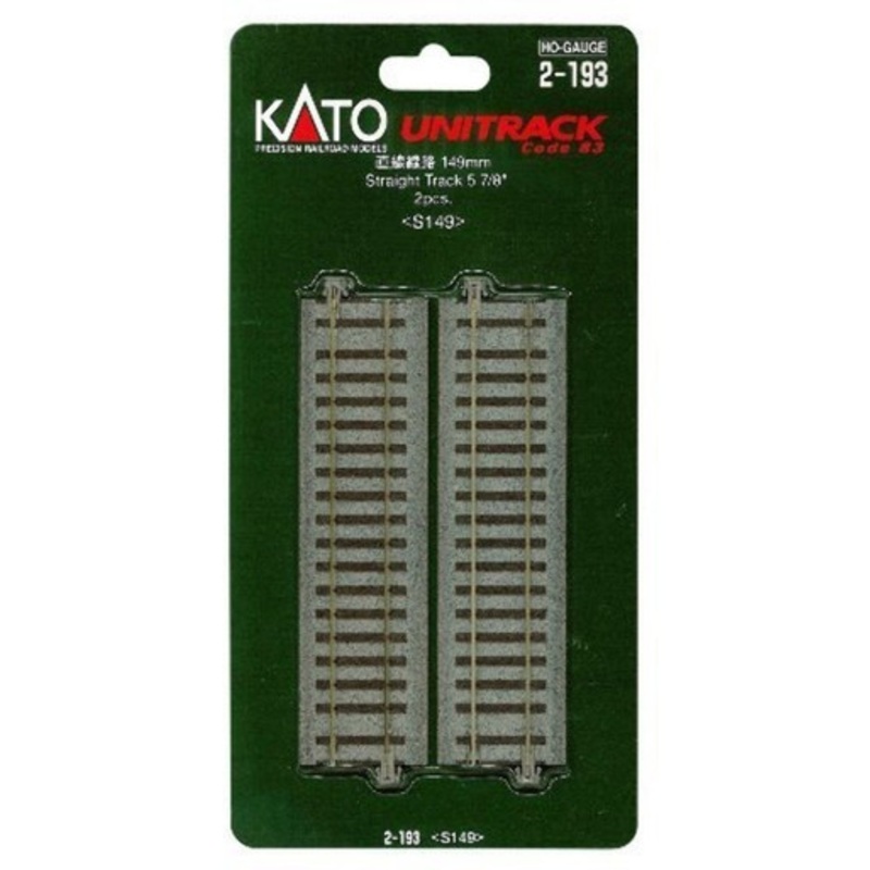 Kato 2-193 HO Scale 149mm 5-7/8″ Straight (2)