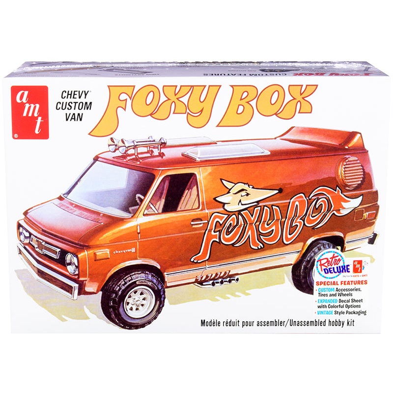 Skill 2 Model Kit Chevrolet Custom Van “Foxy Box” 1/25 Scale Model by AMT