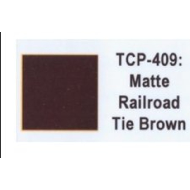 Tru Color TCP-409 Matte Railroad Tie Brown, Paint 1 ounce
