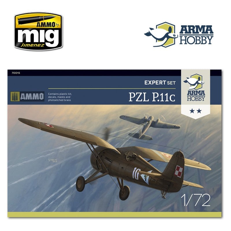 ARMA Hobby – 1/72 PZL P.11c Expert Set