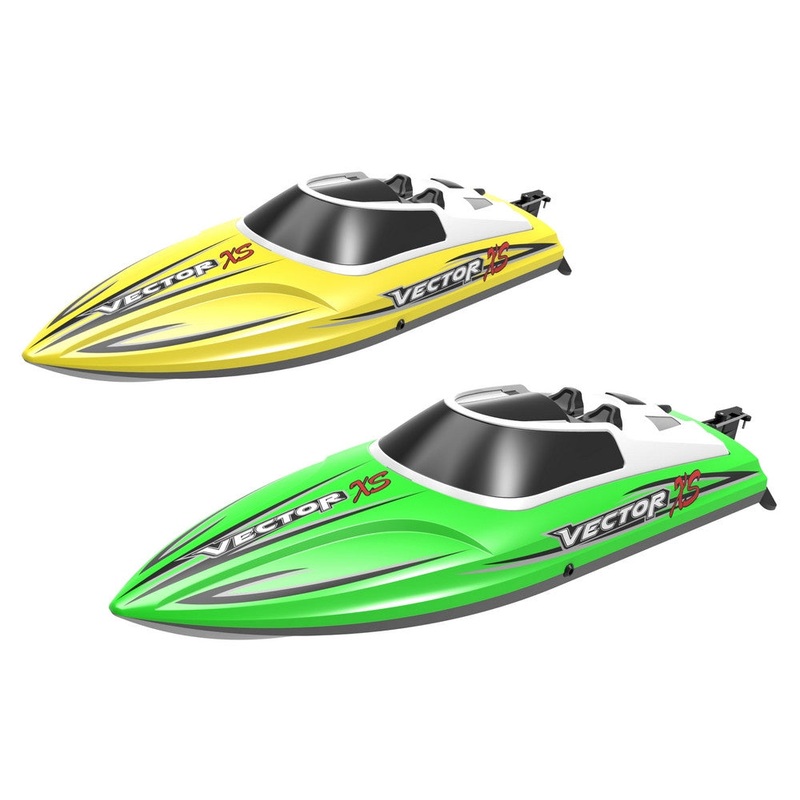 EXHOBBY – R/C Vector XS Brushed Boat W/Bat & Charger