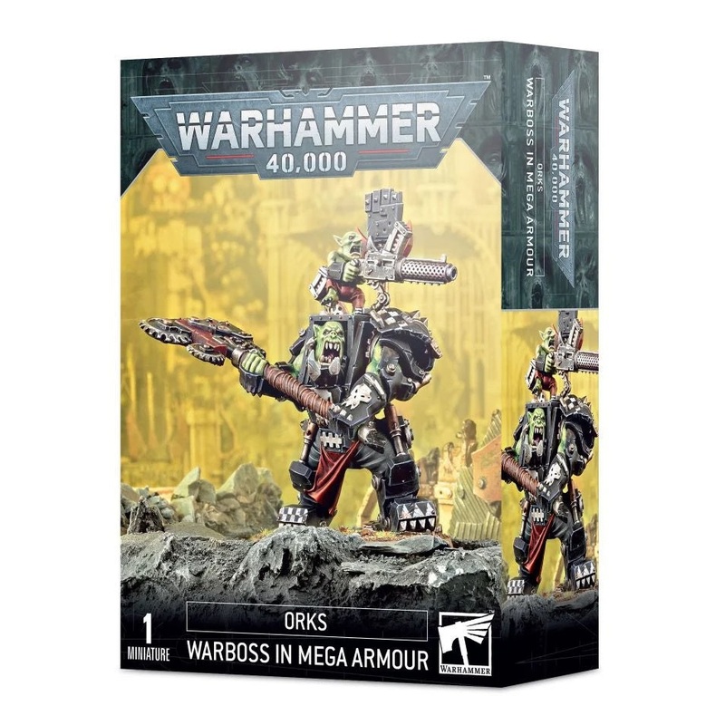 GW – Warhammer 40k Orks: Ork Warboss In Mega Armour (50-56)