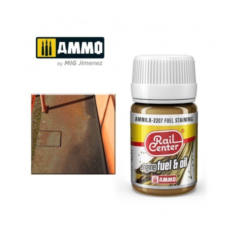 Rail Center Paint R-2207, Nature Effects, Fuel Staining, 35ml bottle, Enamel Paint