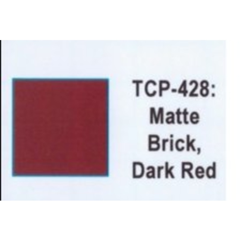 Tru Color TCP-428 Matte Dark Red Brick, Paint 1 ounce