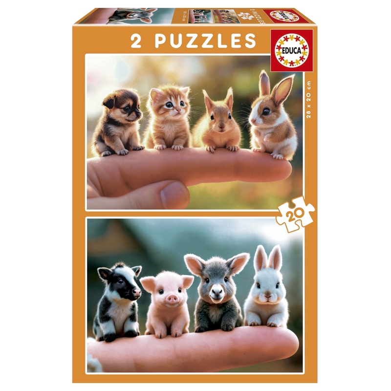Educa – Baby Animals (2x20pcs)