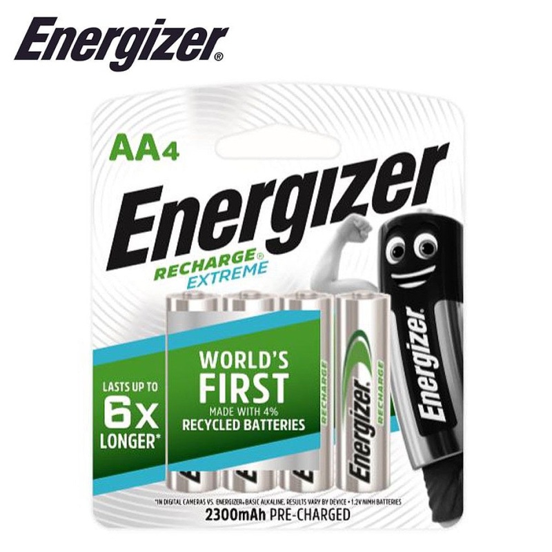 Energizer – 2300mAh AA – 4 Pack Rechargeable