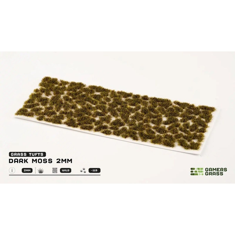 Gamers Grass – 2mm Tufts – Dark Moss  (GG2-DMO)