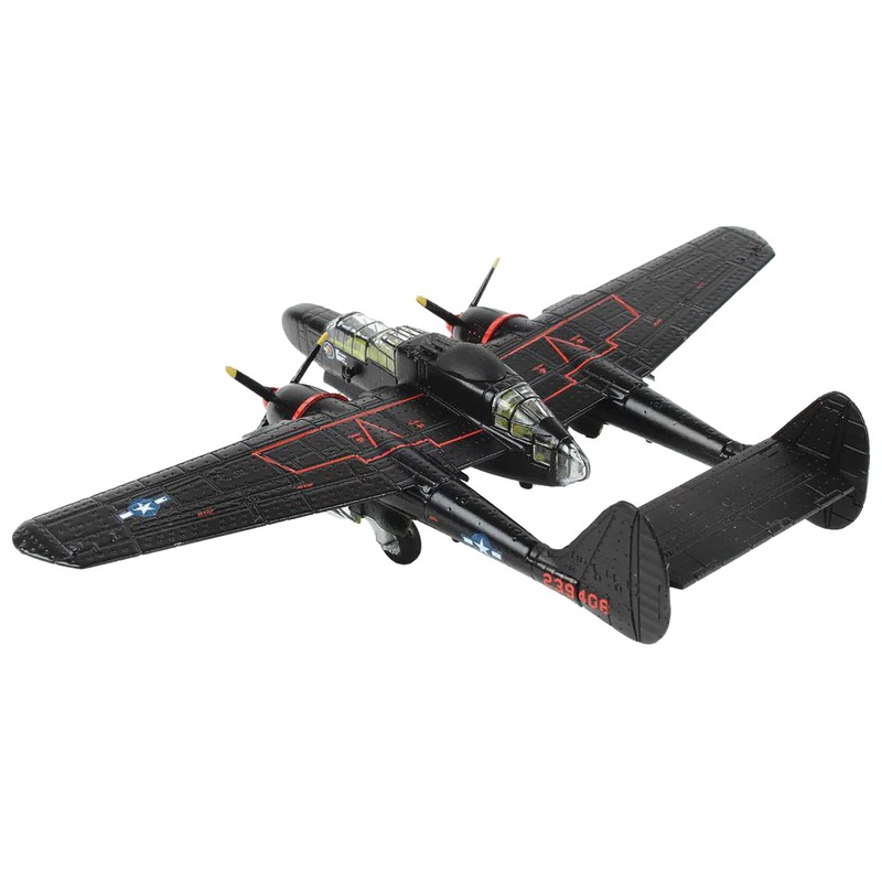 Northrop P-61B Black Widow Fighter Aircraft “Lady in the Dark” “Maj. Lee Kendall 548th NFS” (1945) “Smithsonian National Air and Space Museum” “Collector Series” 1/144 Diecast Model by Air Force 1